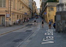 Imbocco di via Balbi - screen Google Street View