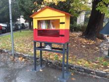 Inaugurazione casetta bookcrossing a Carignano-Casetta