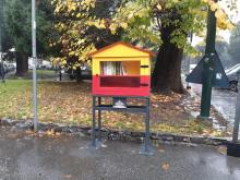 Inaugurazione casetta bookcrossing a Carignano-Casetta