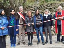 Inaugurazione panchina rossa Acquedotto storico