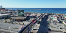 Il viadotto di accesso alla piattaforma portuale di Pra'