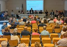 Un momento dell'incontro pubblico di settembre dedicato al progetto del parco di via Ardoino