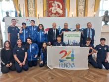 giovani judoka, allenatori e organizzatori