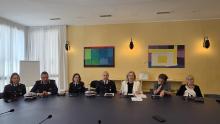 L'assessora Viscogliosi in conferenza stampa