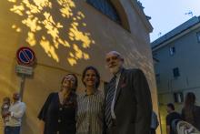 Illuminazione piazza San Marcellino-Avvenente e altre persone