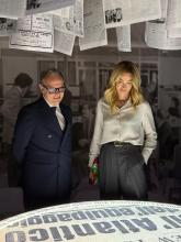 La sindaca Salis all’inaugurazione dell’archivio storico del Secolo XIX