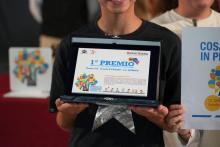  La targa con il 1° premio