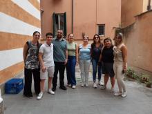 Laboratorio “Bellezza, sostenibilità e inclusione”-Assessore Corso e gruppo visitatori