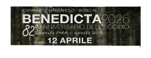 Locandina Commemorazioni dell'82° anniversario dell’eccidio della Benedicta