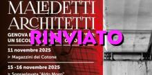 La locandina di "Maledetti Architetti" con in sovrimpressione la scritta "RINVIATO" La locandina di "Maledetti Architetti" con in sovrimpressione la scritta "RINVIATO"