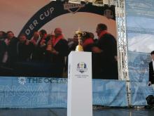 Dettaglio della Ryder Cup in palio prossimamente a Roma
