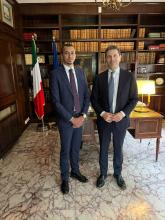 Uno degli incontri del consigliere Kaabour in Marocco Uno degli incontri del consigliere Kaabour in Marocco