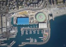 veduta dall'alto della zona del waterfront