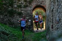 Foto di repertorio di un orientista in azione