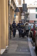 agenti camminano 
