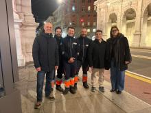 Foto di gruppo: da destra la direttrice generale di Aster Francesca Aleo, l'assessore Massimo Ferrante e i tecnici di Aster Foto di gruppo: da destra la direttrice generale di Aster Francesca Aleo, l'assessore Massimo Ferrante e i tecnici di Aster