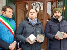 Posa pietre d'inciampo in corso Magenta-Mascia, Biolè