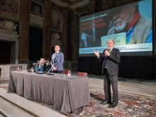 Posa pietre d'inciampo-Palazzo Ducale-Demnig, Biolè, Bucci