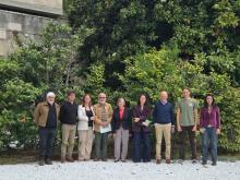 Foto di gruppo dopo la conferenza stampa: presente anche l'assessora Coppola
