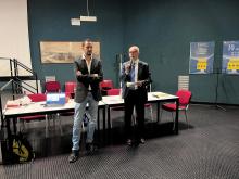 Presidente Colnaghi e assessore Campora