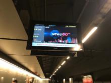 schermo in metro