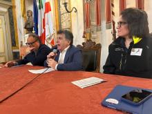 L'intervento dell'assessore Ferrante. Alla sua destra Criscuolo, direttore e segretario generale del Comune 