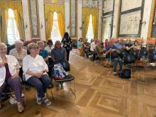 Il Salone di Rappresentanza di Palazzo Tursi con le e i rappresentanti delle associazioni aderenti