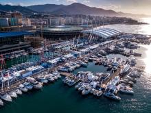 Il Waterfront di Levante durante una recente edizione del Salone Nautico