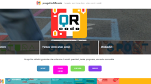 Screenshot del sito - progetto QR Code