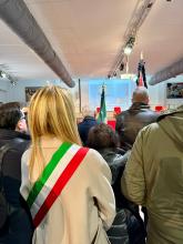 Sindaca Salis al funerale laico di Danilo Oliva