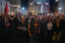 gaza manifestazione piazza de ferrari