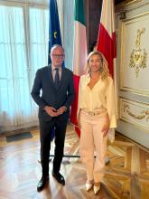 Sindaco di Le Havre e Silvia Salis Sindaco di Le Havre e Silvia Salis