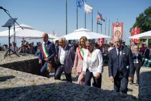Cerimonia SantAnna di Stazzema-Sindaca Silvia Salis