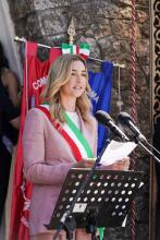 Cerimonia SantAnna di Stazzema-Sindaca Silvia Salis