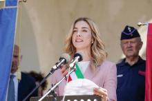 Cerimonia SantAnna di Stazzema-Sindaca Silvia Salis