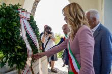 Cerimonia SantAnna di Stazzema-Sindaca Silvia Salis
