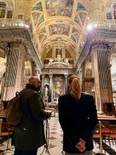 L'assessore Montanari insieme alla sindaca Salis durante il tour L'assessore Montanari insieme alla sindaca Salis durante il tour