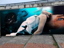 foto murales immagine femminile