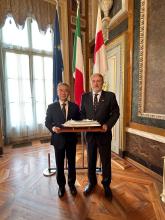 Tian Yulong e Marco Bucci