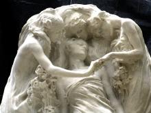 Tomba Bauer, di Leonardo Bistolfi (1904), particolare