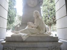 Tomba D'ALBERTIS  figura dopo il restauro