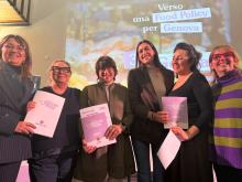 Le assessore Lodi, Bruzzone e Pericu, la consigliera Ghio, Silvia Cama e Roberta Massa