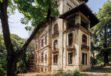 Villa Gruber fotografata dall'esterno