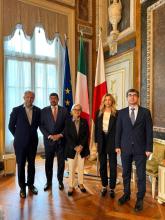 Visita ambasciatrice della Lettonia-Foto di gruppo