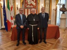 Visita arcivescovo Tasca a sindaco Bucci