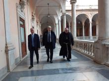 Visita augurale di mons. Tasca a Palazzo Tursi-Cassibba, Tasca, Bucci
