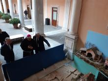 Visita augurale di mons. Tasca a Palazzo Tursi-Cassibba, Tasca, Bucci presepe