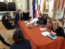 Visita di Denis Deroux sindaco di Bathernay