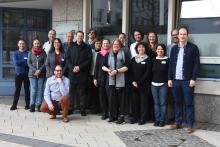 Foto di gruppo a Dortmund - evento finale WalkUrban