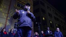 Sindaco Bucci sul palco dell'Immacolata